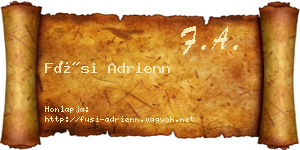 Füsi Adrienn névjegykártya