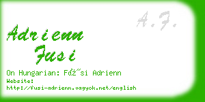 adrienn fusi business card